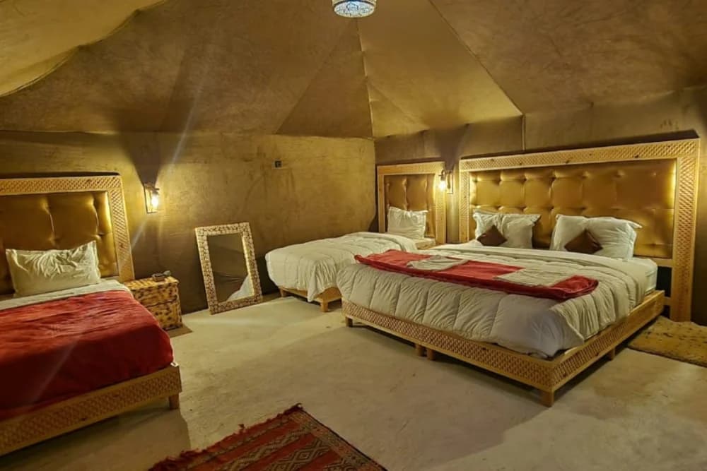 Bivouac de Luxe à Merzouga – Balade à dos de dromadaire + Dîner & Spectacle + Salle de bain privée + Sandboard gratuit - 2