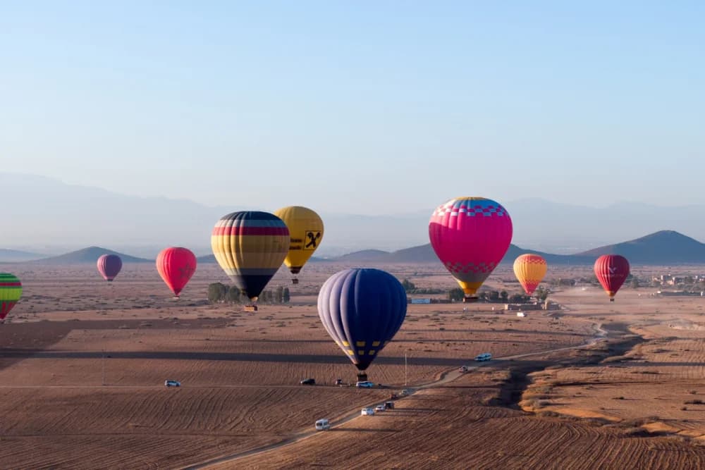 Marrakech Sunrise Balloon (50–60 Min Flight) + 1h Camel Ride + Breakfast - 3