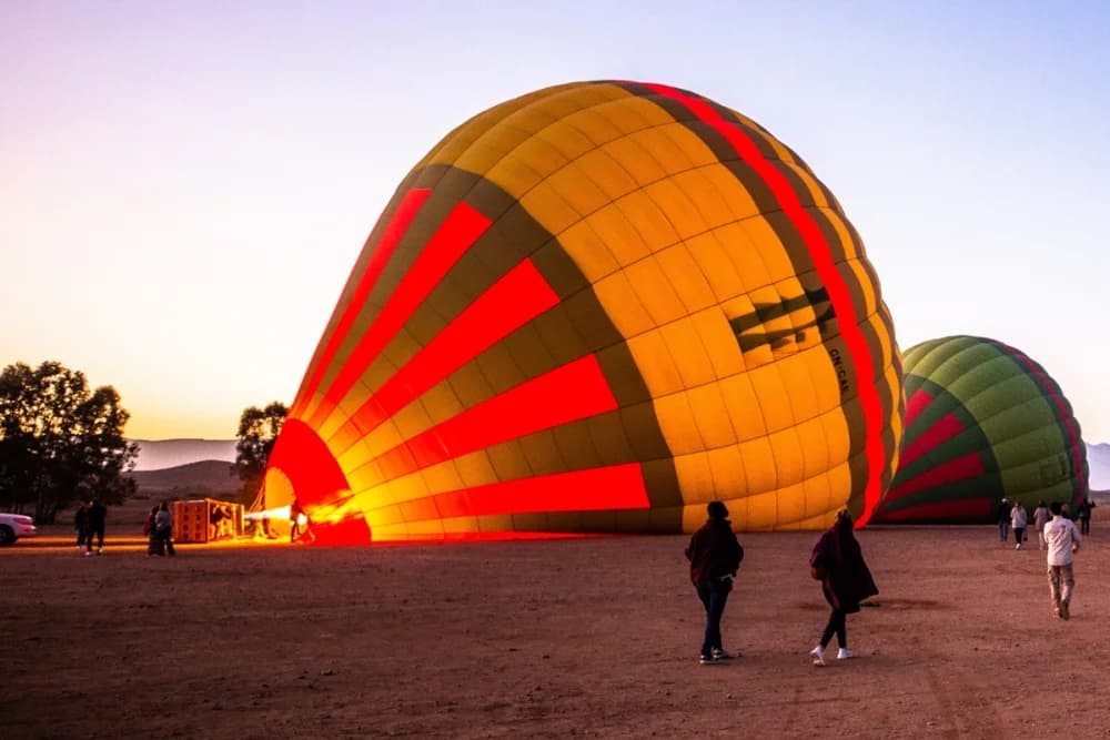 Marrakech Sunrise Balloon (50–60 Min Flight) + 1h Camel Ride + Breakfast