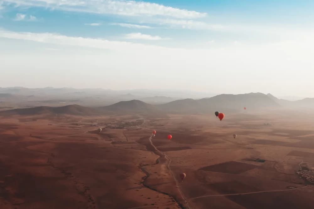 Marrakech Sunrise Balloon (50–60 Min Flight) + 1h Camel Ride + Breakfast - 2