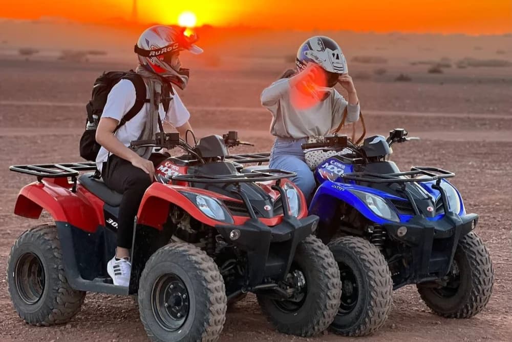 Taghazout Quad Adventure (1h30) + Farm Visit, Tea & Pool Access + Berber Show - 1