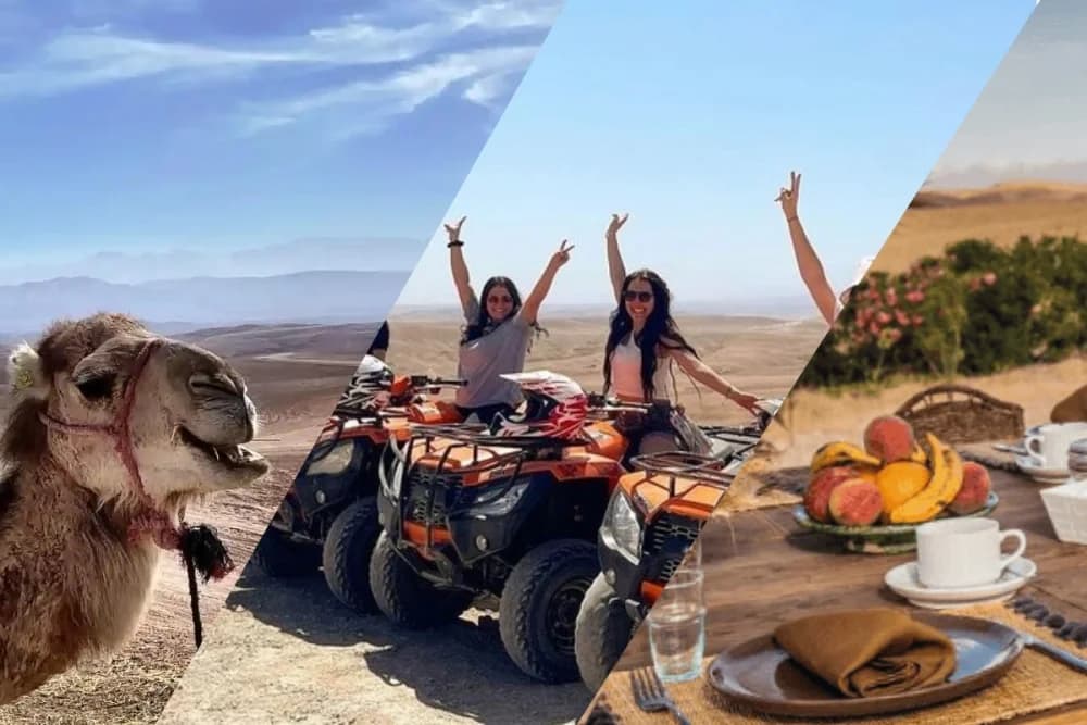 Expérience d'une journée dans le désert d'Agafay – Balade à dos de chameau + Quad + Déjeuner - 1