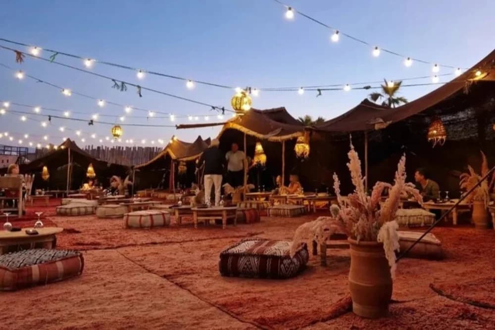 Agafay Desert Evening Experience – Dinner & Show + Quad 1H + Camel 30 Min